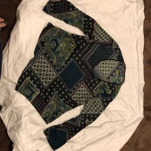 Bandana print loose shirt